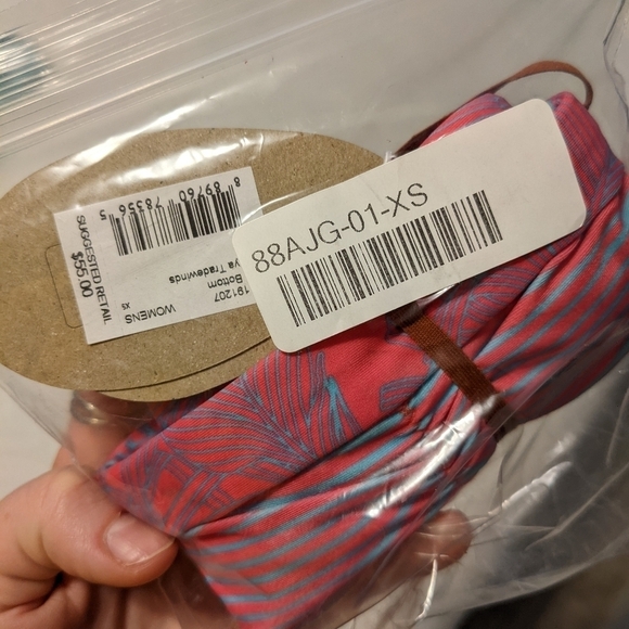 PrAna Reversible Innix Bikini bottoms Papaya Tradewinds - Picture 5 of 13